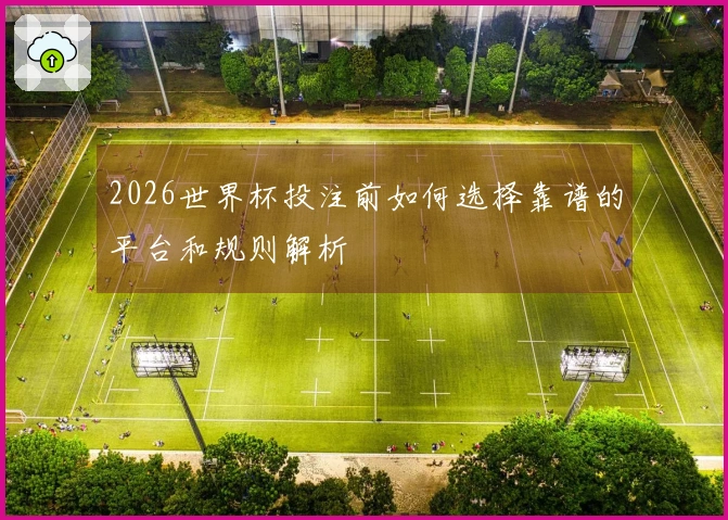 2026世界杯投注前如何选择靠谱的平台和规则解析