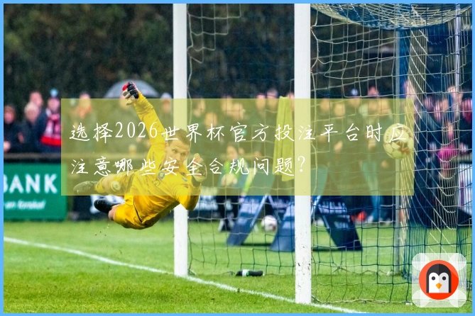 选择2026世界杯官方投注平台时应注意哪些安全合规问题？