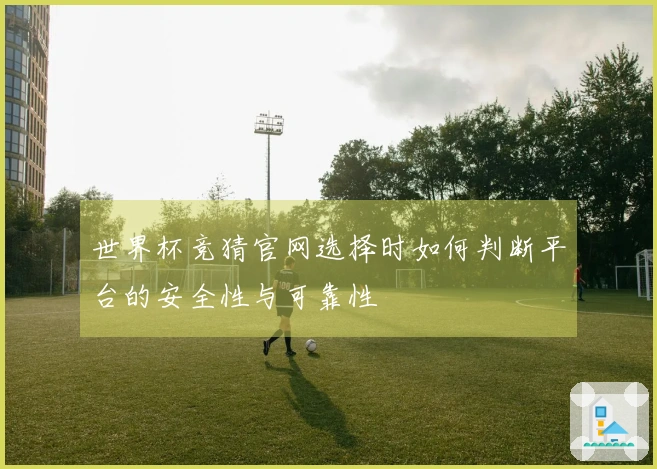 世界杯竞猜官网选择时如何判断平台的安全性与可靠性